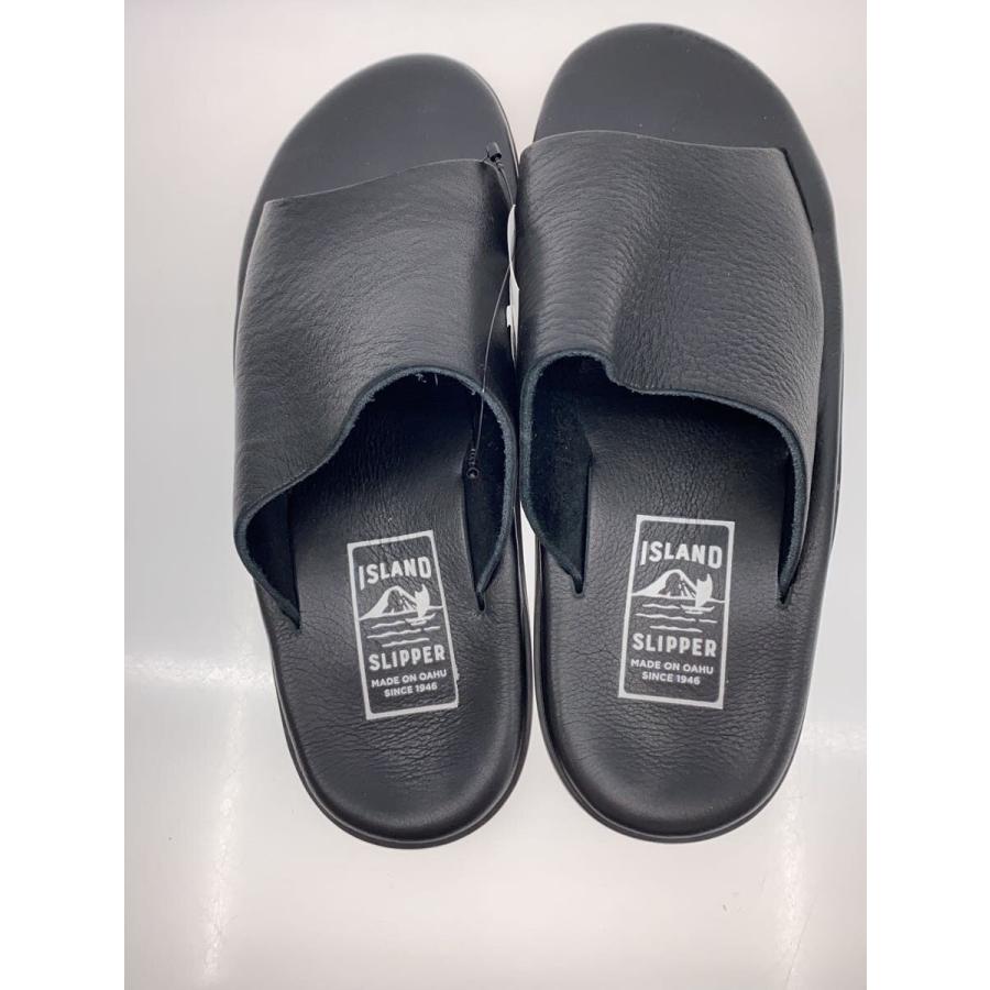 美品 値下  SLIPPER アイランドスリッパ US9 サンダル ISLAND Slipper◇サンダル/US9/BLK/レザー : セカンドストリート