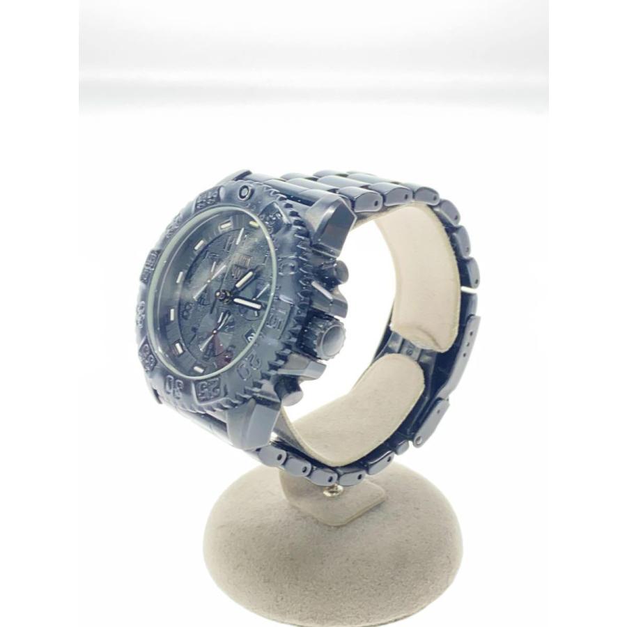 LUMINOX / クォーツ腕時計/アナログ/ステンレス/BLK/SS/Ref.3182Blackout.L LUMINOX◇クォーツ腕時計/アナログ/ステンレス/BLK/SS/Ref