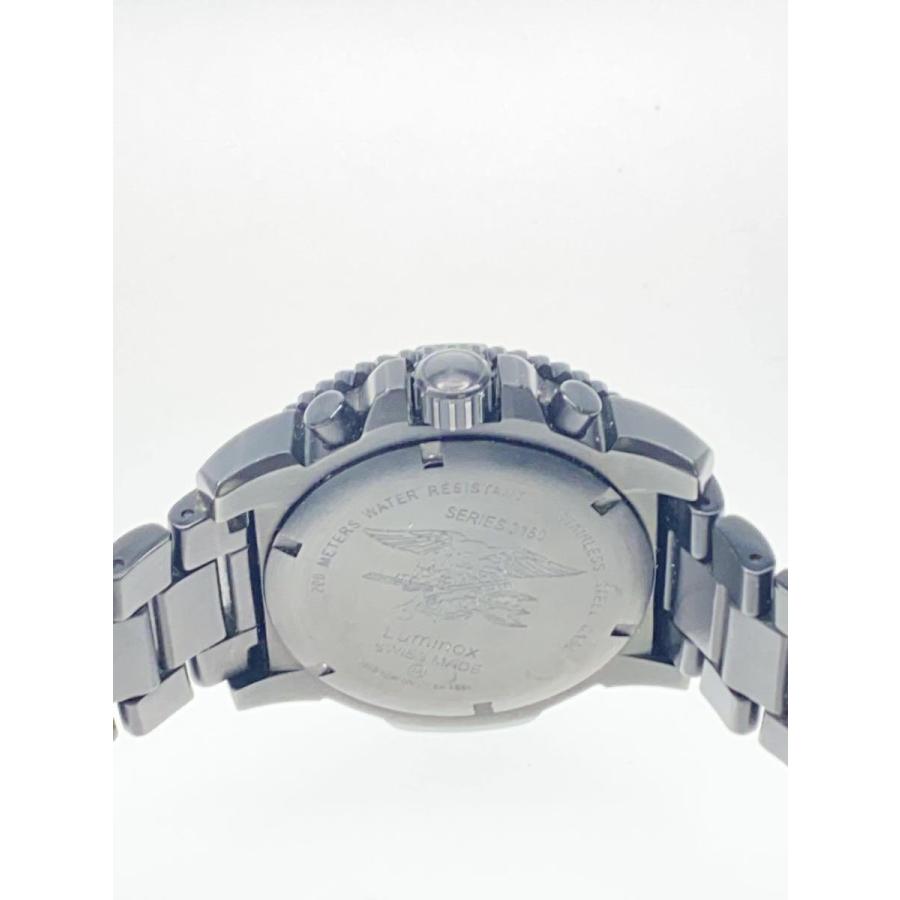 LUMINOX◇クォーツ腕時計/アナログ/ステンレス/BLK/SS/Ref