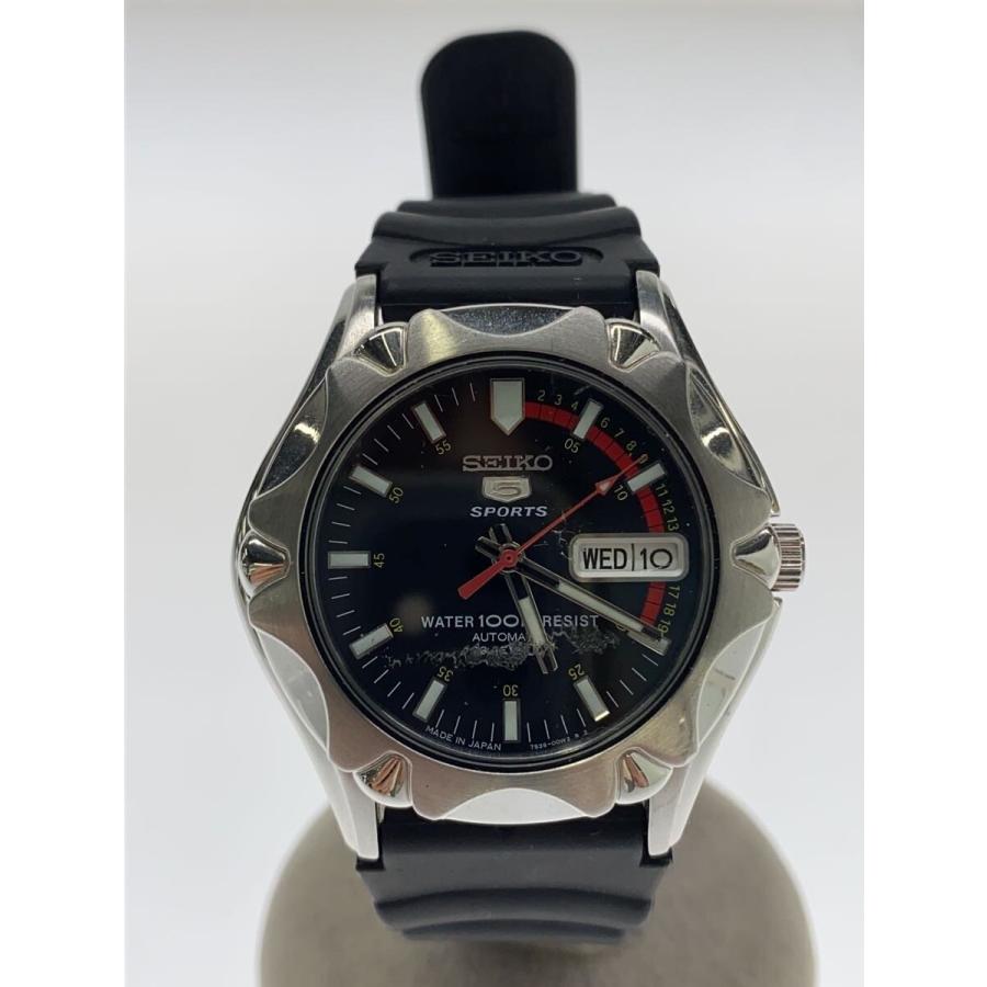 SEIKO / 自動巻腕時計/アナログ/BLK/7S36-02H0// SEIKO◇自動巻腕時計/アナログ/BLK/7S36-00M0 : セカンドストリート