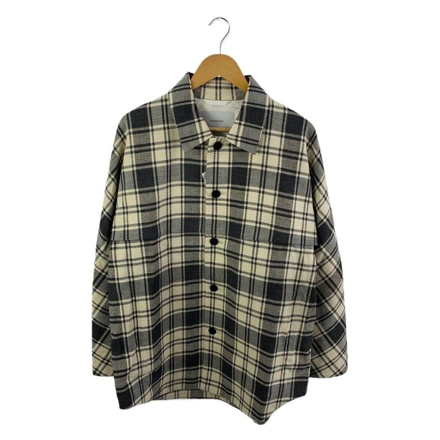 OVERCOAT◇24SS/シャツジャケット/コットン/CRM/チェック/S24T02 OVERCOAT◇24SS/シャツジャケット/コットン/CRM/チェック/S24T02