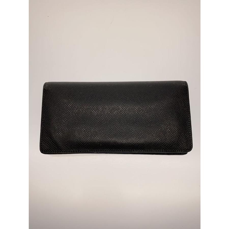 LOUIS VUITTON◇ポルト・フォイユ・ブラザNM_タイガ_BLK/牛革
