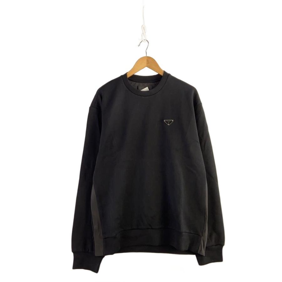 PRADA◇スウェット/S/コットン/BLK/UJL30A S222 110Q : セカンド