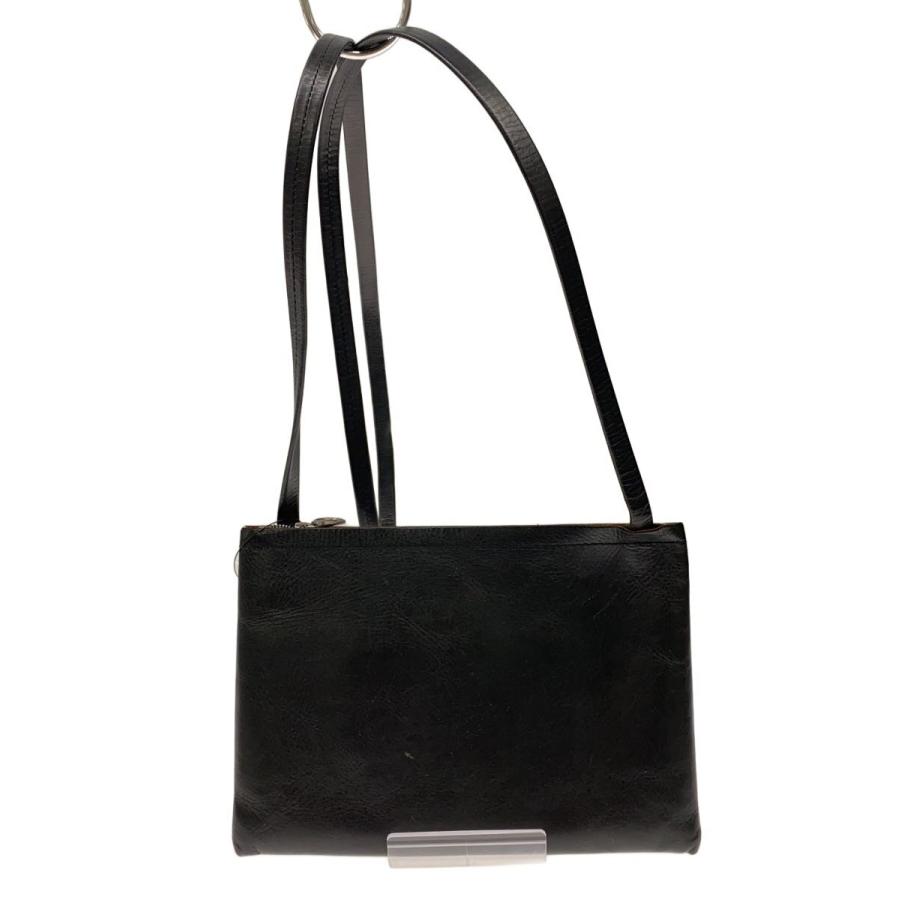 Aeta ショルダーバッグ ブラック Aeta◇サコッシュ/ショルダーバッグ/レザー/BLK// : セカンド