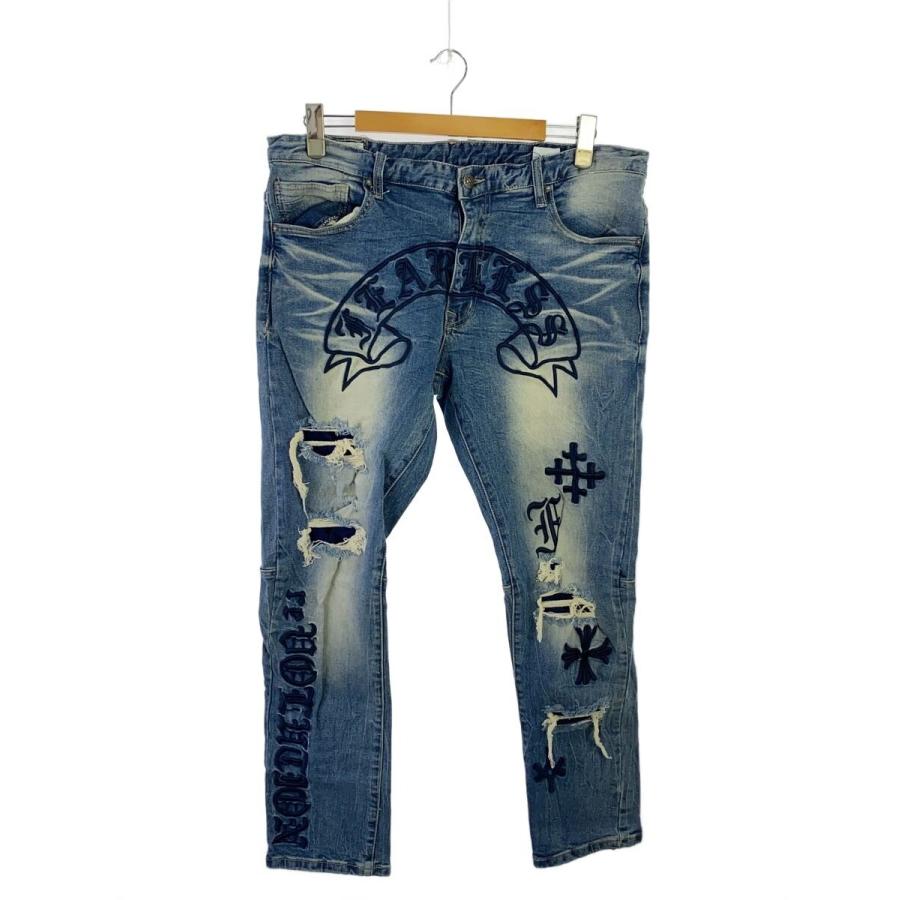 SMOKE RISE◇ストレートパンツ/38/デニム/IDG// : セカンドストリート