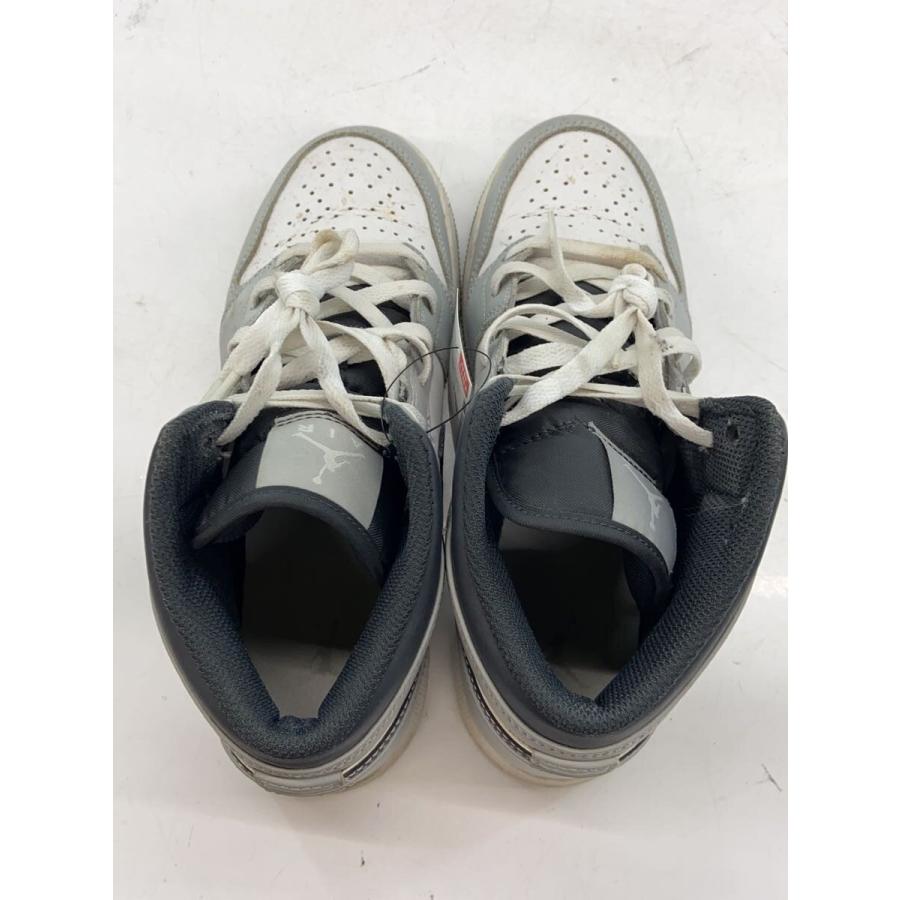 NIKE◇AIR JORDAN 1 MID_エアジョーダン ミッド/24.5cm/GRY : セカンド