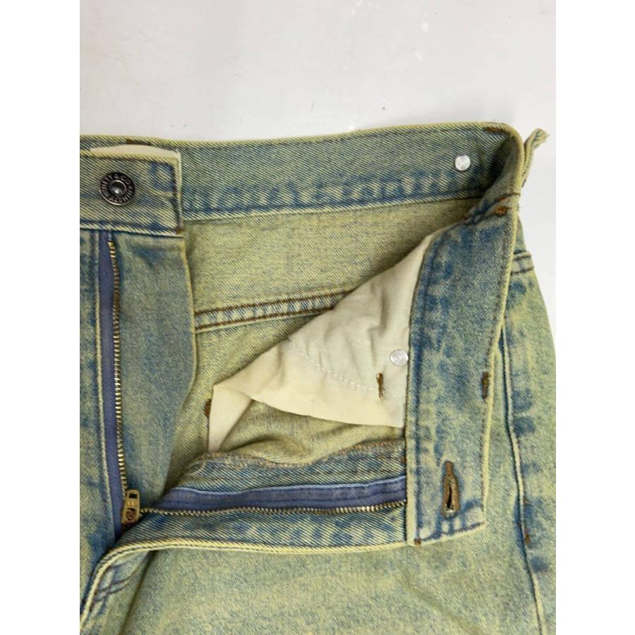 9090◇King Logo Double Knee Buggy Pants/ボトム/L/デニム/GRN/NN1950
