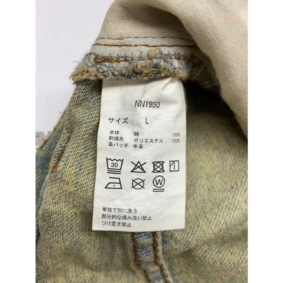 9090◇King Logo Double Knee Buggy Pants/ボトム/L/デニム/GRN/NN1950