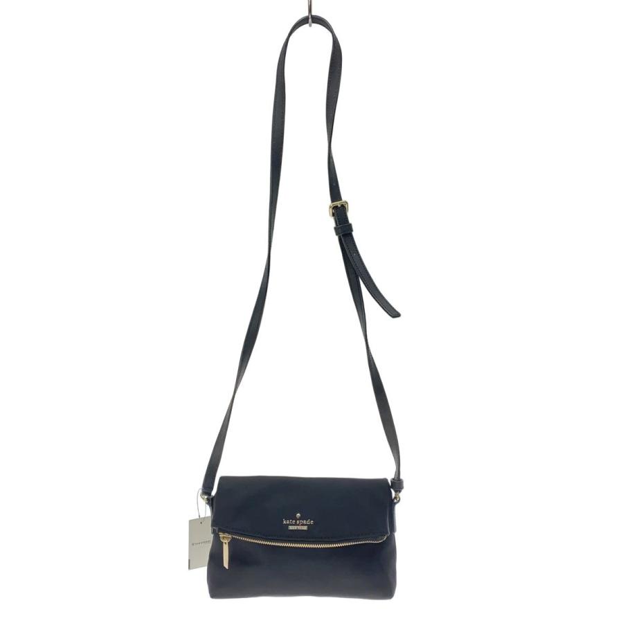 【美品】【未使用】kate spade ホワイト ビジネスバッグ kate spade new york◇ショルダーバッグ/ナイロン/BLK/無地