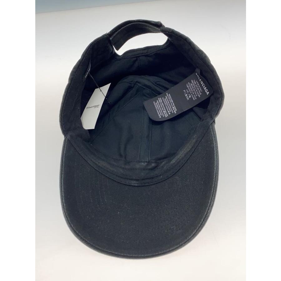 BALENCIAGA◇キャップ/L/コットン/BLK/メンズ/色褪せ有// : セカンド