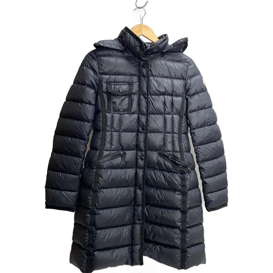 MONCLER◇ロングダウンジャケット/3/BLK/F20931C51100/HERMINE