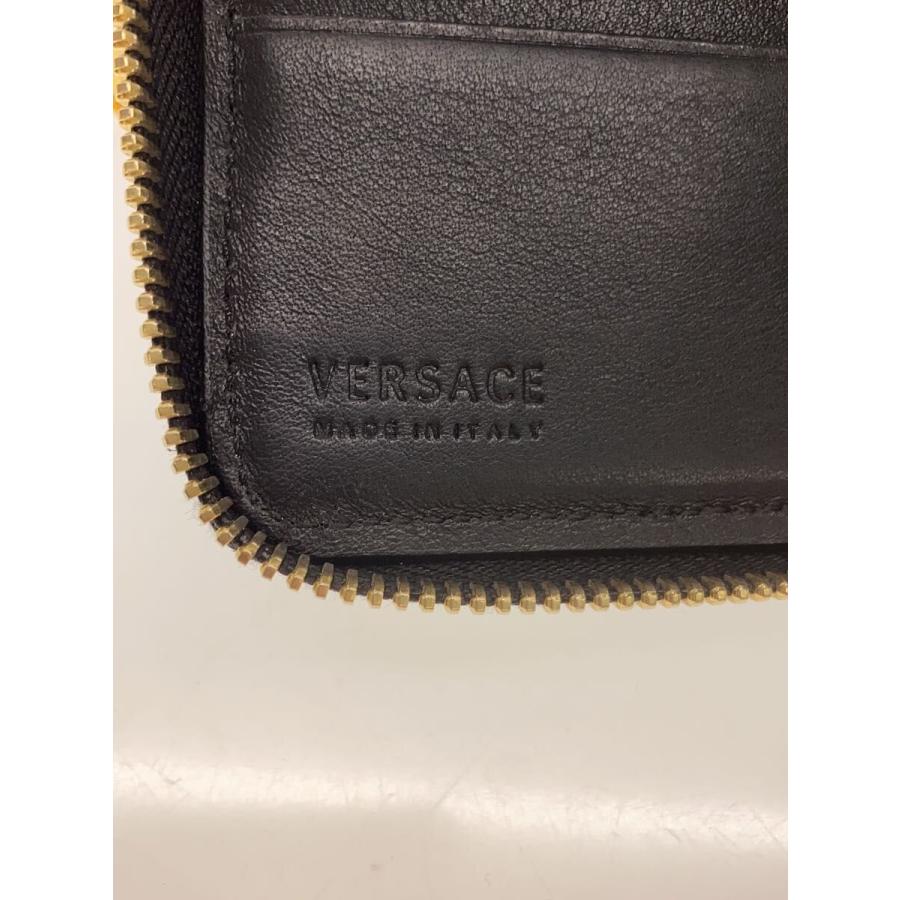 GIANNI VERSACE◇2つ折り財布/レザー/BLK/メンズ : セカンドストリート