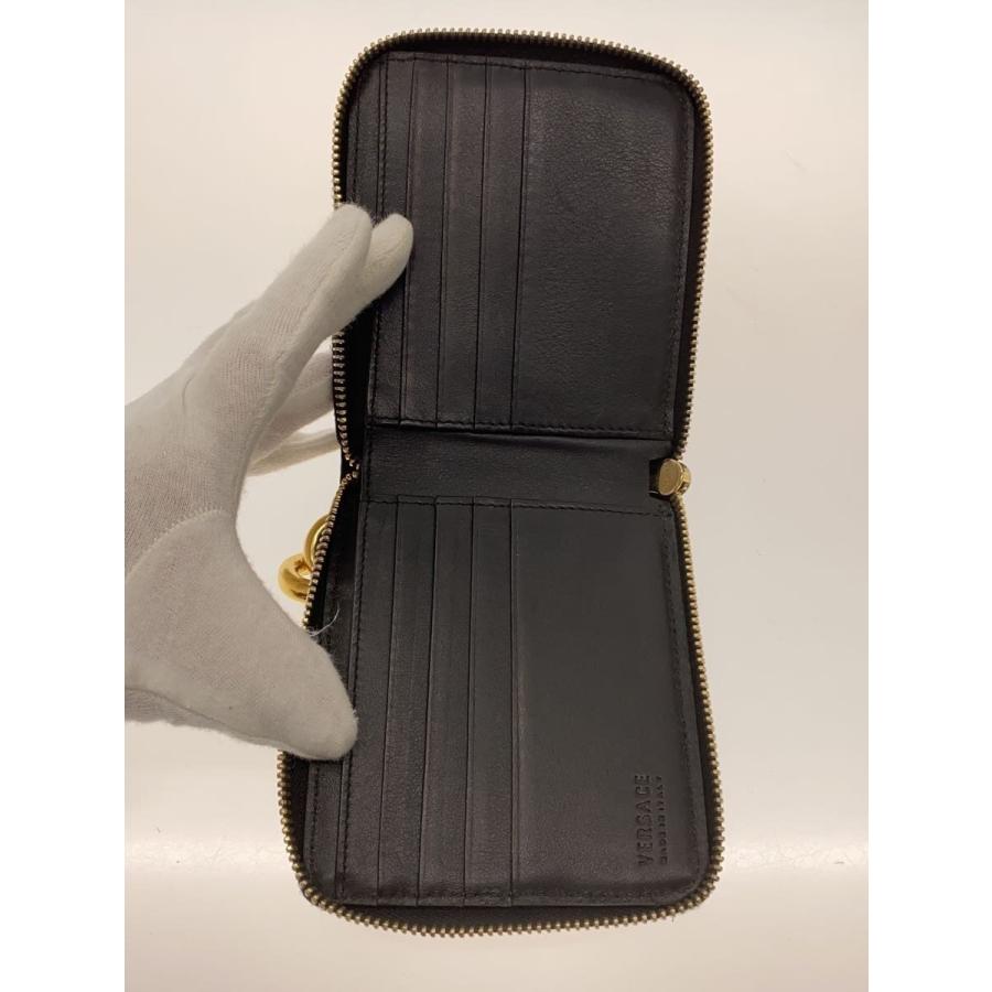 GIANNI VERSACE 黒 レザー 二つ折り財布 【7】 GIANNI VERSACE 黒
