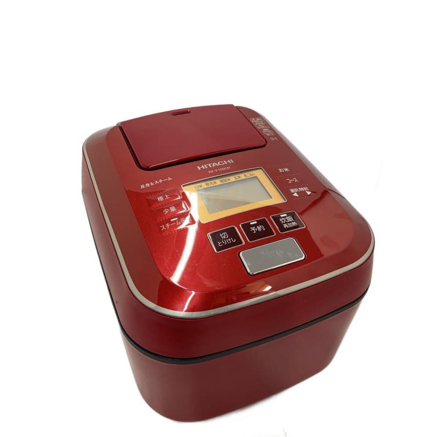 HITACHI◇炊飯器 沸騰鉄釜 ふっくら御膳 RZ-V100CM(R