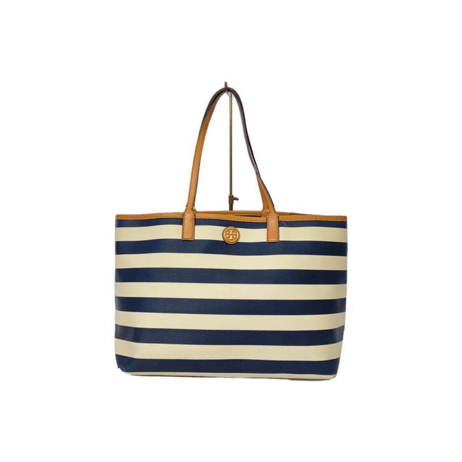 Tory Burch トートバッグ ストライプ TORY BURCH◇トートバッグ/--/IVO/ボーダー/HIR030 : セカンド