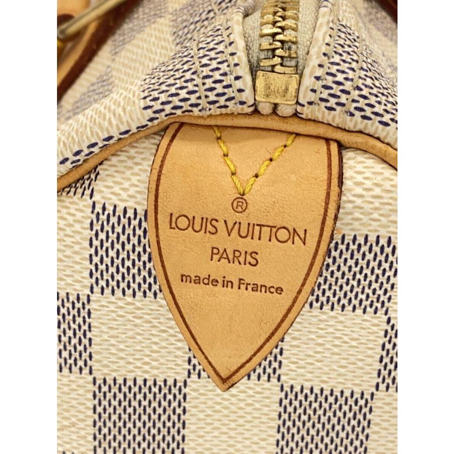 LOUIS VUITTON◇スピーディ25_ダミエ・アズール_WHT/PVC/WHT