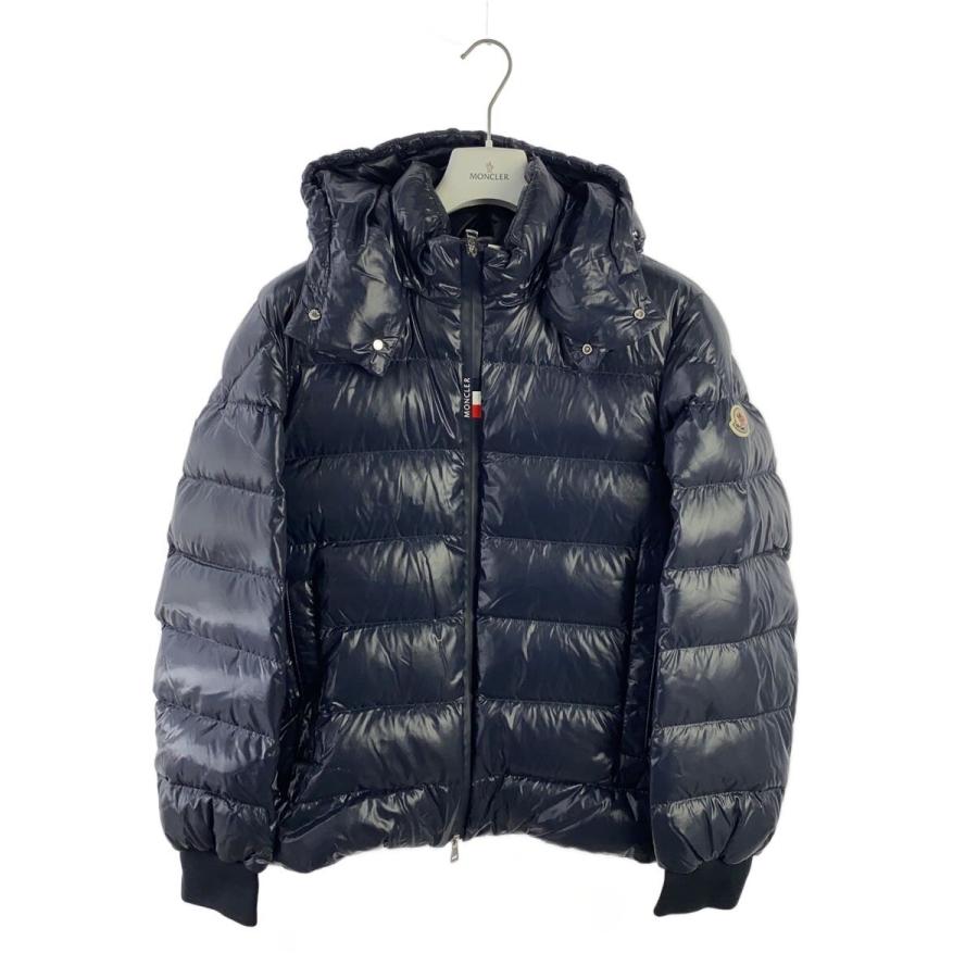 MONCLER◇ダウンジャケット/4/ナイロン/NVY/無地 : セカンドストリート