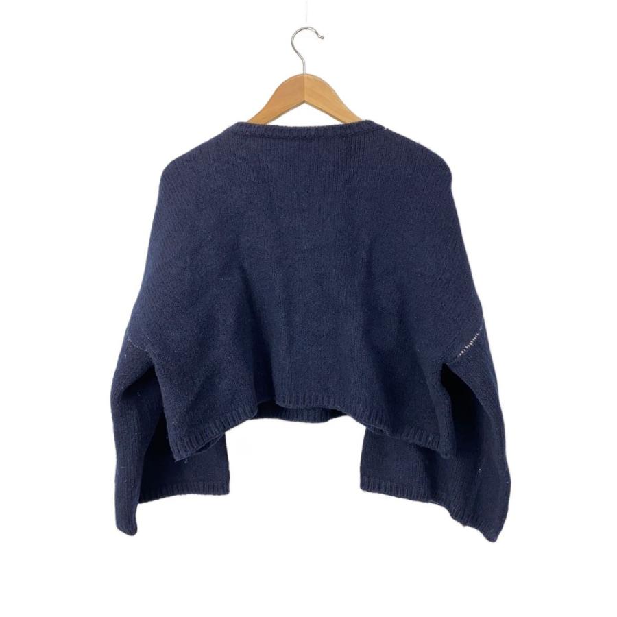 RAF SIMONS◆ニット・セーター(厚手)/M/ウール/NVY//