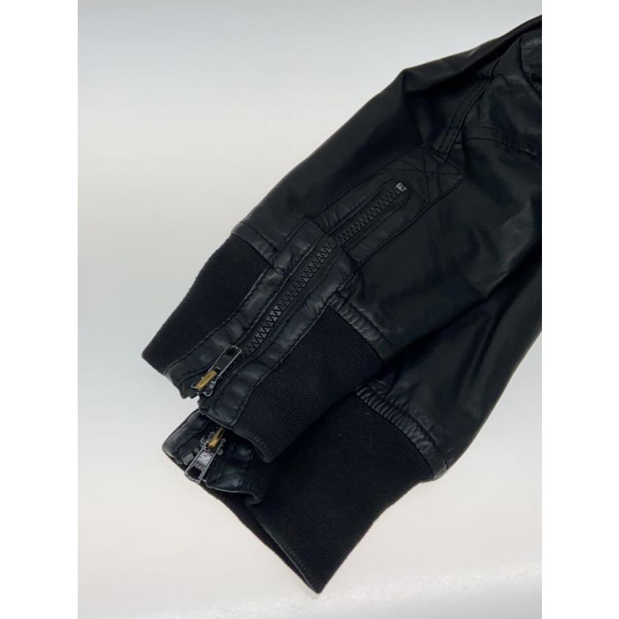 DIESEL◇レザージャケット・ブルゾン/XL/羊革/BLK/無地// : セカンド