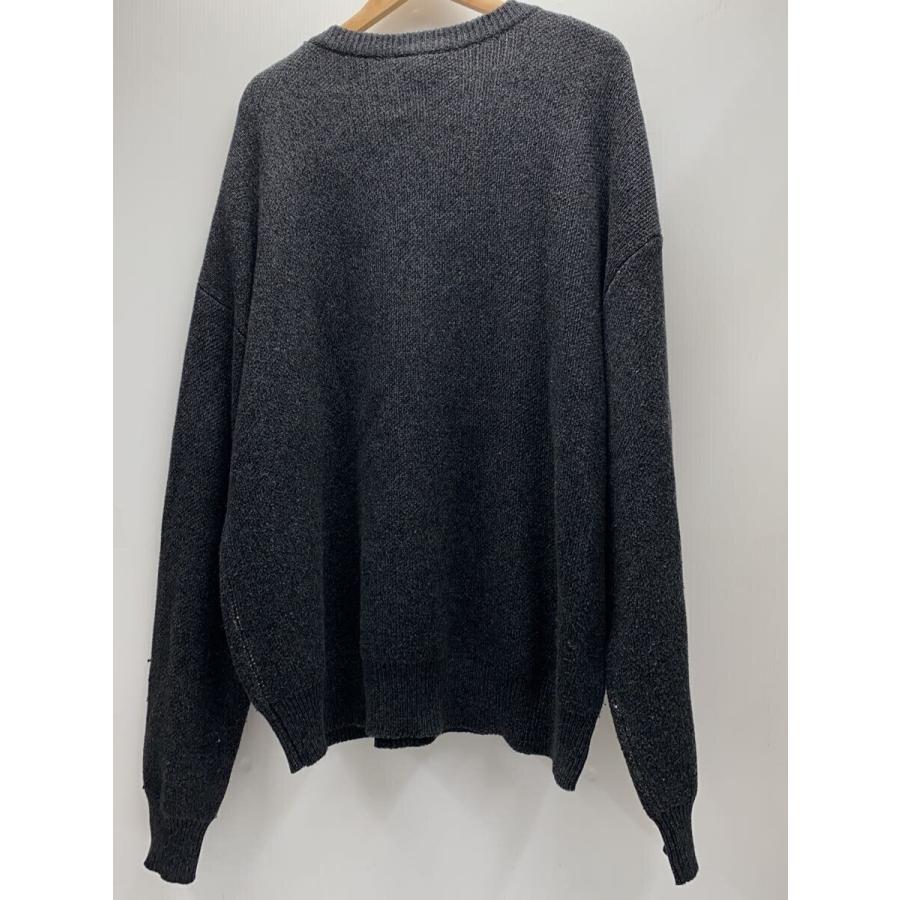 ESSENTIALS / LOGO CREW KNIT/ニット・セーター(厚手)/XXL/コットン/GRY ESSENTIALS◇LOGO CREW KNIT/ニット・セーター(厚手)/XXL/コットン/GRY
