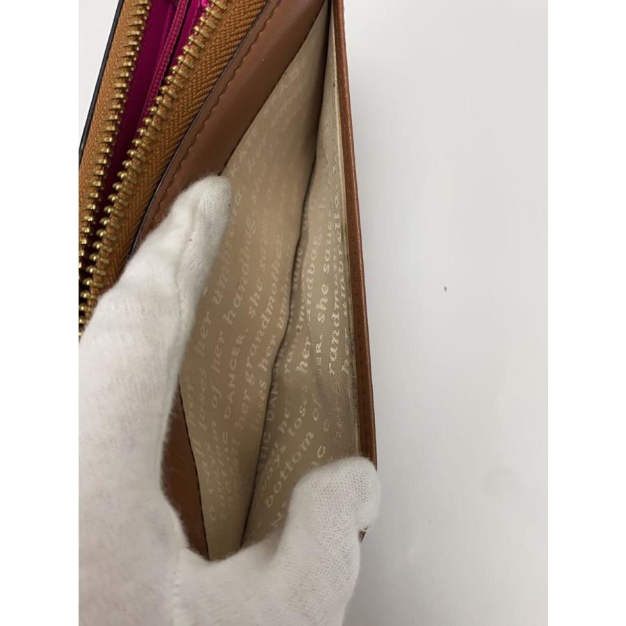 kate spade new york◇長財布/--/BRW/無地/レディース/S363 : セカンド