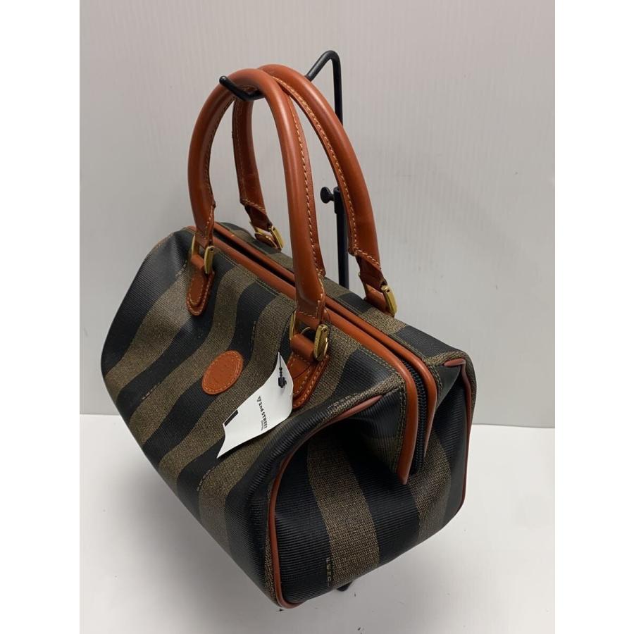 美品】【FENDI】マイクロミニボストン ペカン柄 PVC FENDI◇ミニ 