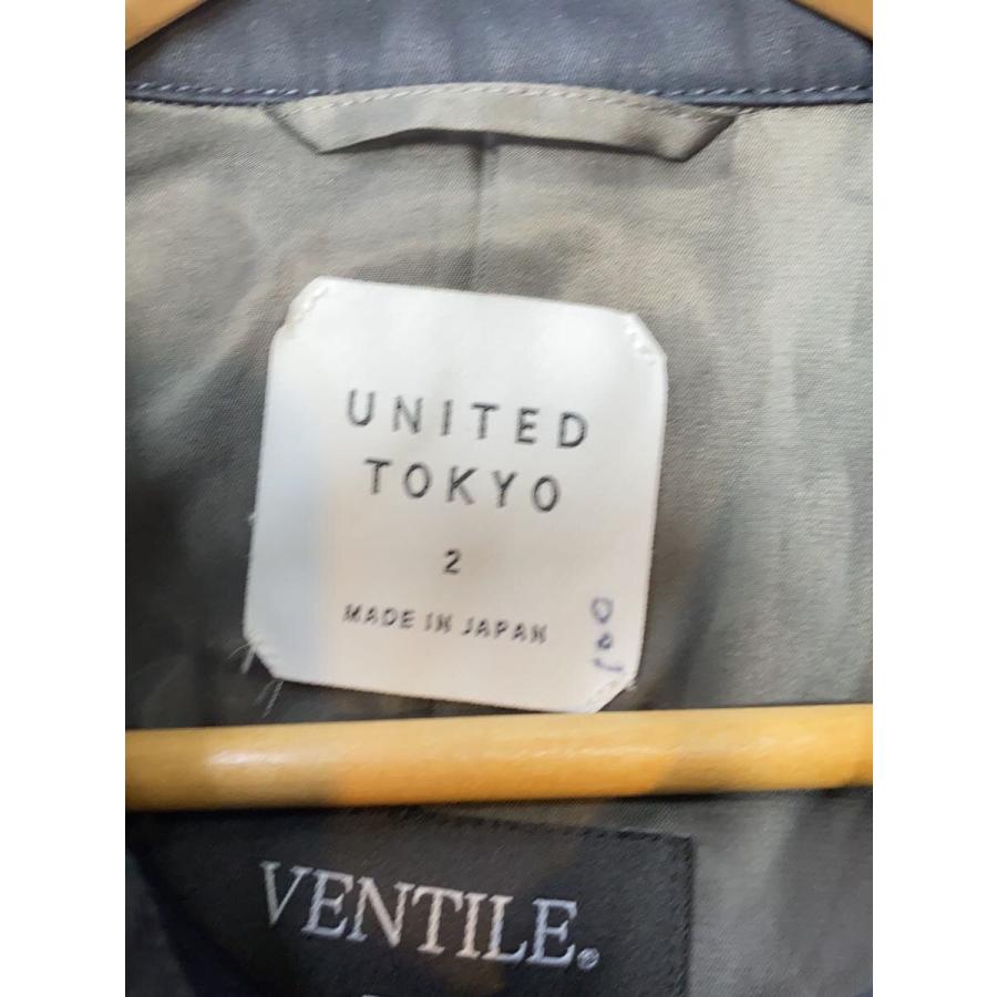 UNITED TOKYO◇超撥水ベンタイルコットンコート/2/コットン/BLK UNITED TOKYO◇超撥水ベンタイルコットンコート/2/コットン/BLK