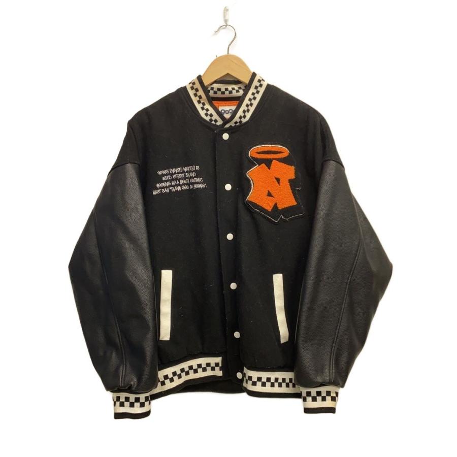 9090◇スタジャン/L/ウール/BLK/NN1168 : セカンドストリートYahoo!店 