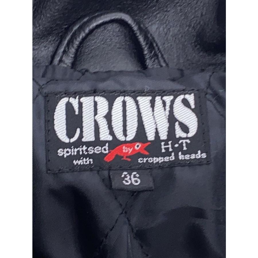 CROWS/TFOA/武装戦線/ダブルライダースジャケット/36/レザー/BLK