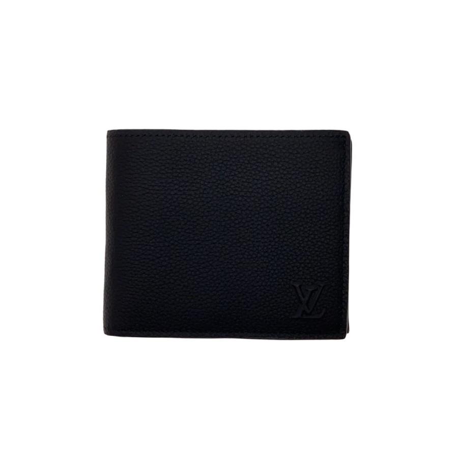 LOUIS VUITTON◇ポルトフォイユ・マルコ/2つ折り財布/--/BLK/メンズ