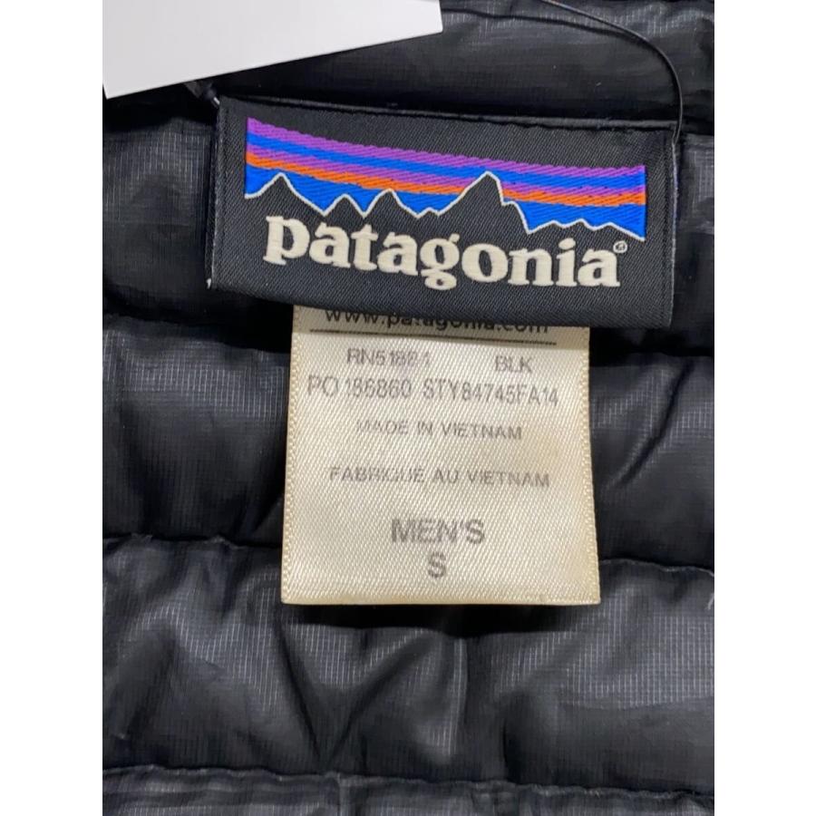 patagonia◇ダウンジャケット/S/ナイロン/BLK/84745 : セカンド