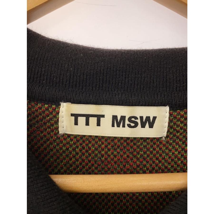 TTT_MSW◇ニットベスト(厚手)/L/コットン/マルチカラー/TTT-2022SS