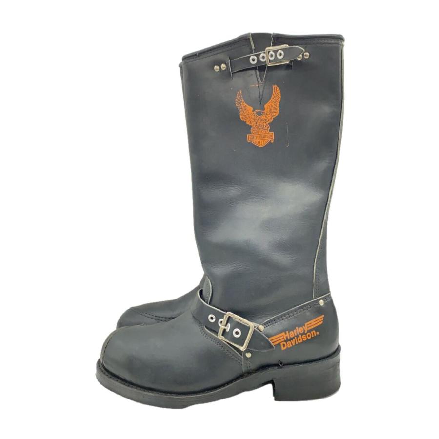 HARLEY DAVIDSON エンジニアブーツ バイカーブーツ27.5cm HARLEY DAVIDSON◇80s/箱付き/PT83/エンジニアブーツ/US8/BLK/レザー