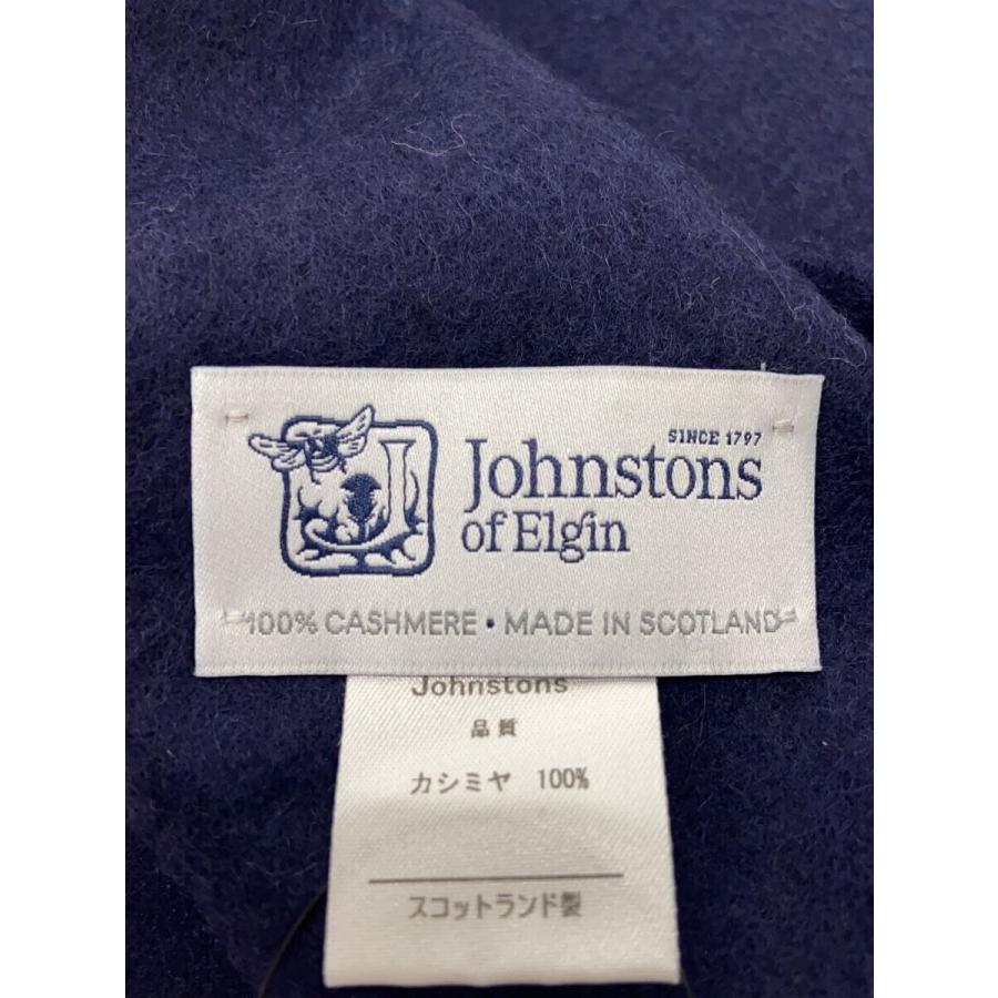 Johnston's Of Elgin◇マフラー/カシミア/NVY/メンズ