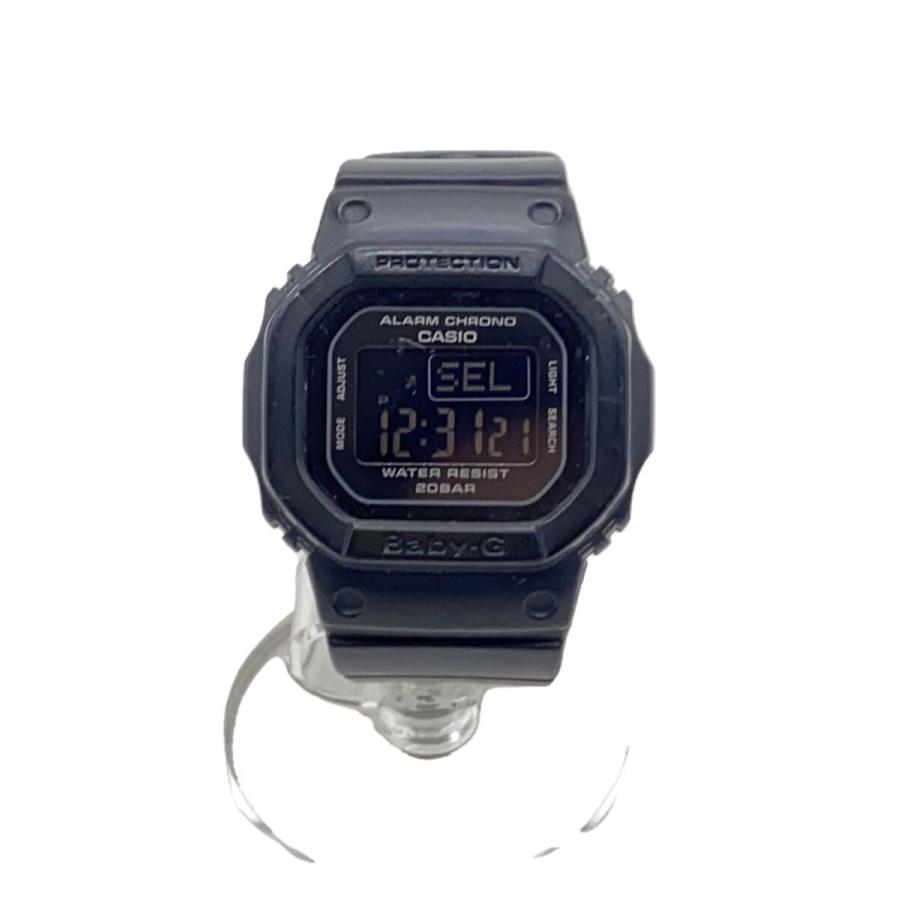CASIO / ソーラー腕時計_BABY-G/デジタル/ラバー/BLK/BLK CASIO◇クォーツ腕時計・Baby-G/デジタル/ラバー/BLK/BLK// : セカンド