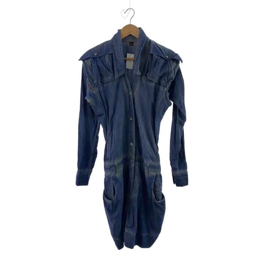Vivienne Westwood◇オールインワン/M/コットン/IDG/無地/14-03-622001 