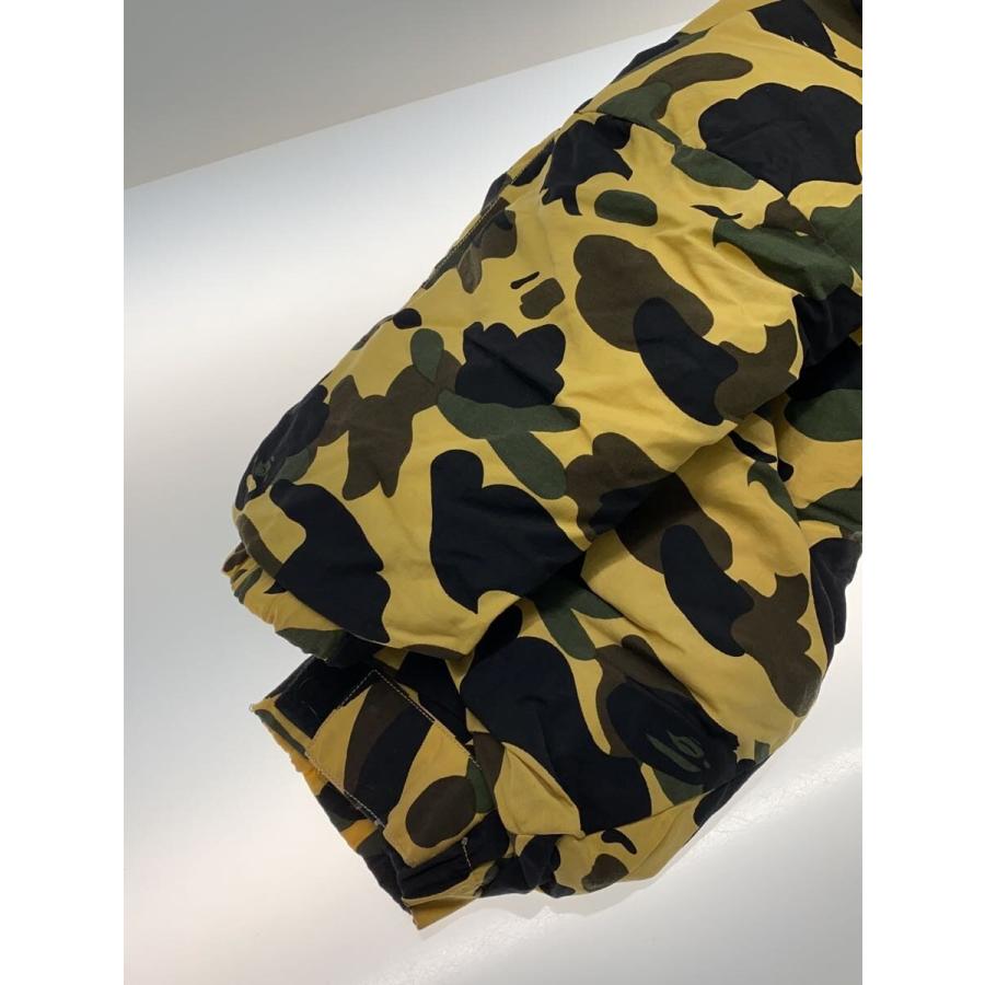 A BATHING APE◇初期/1stカモ/ダウンジャケット/L/ナイロン/YLW 