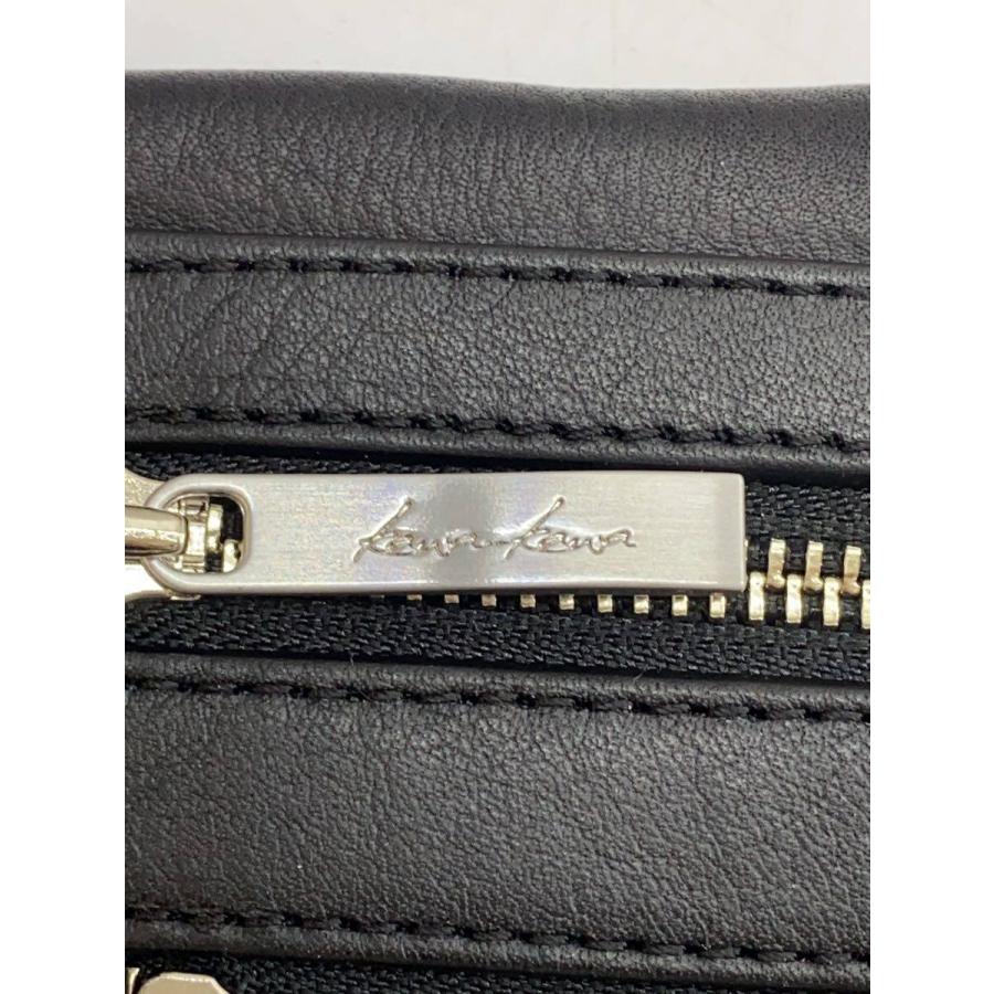 kawakawa 黒ビックジップシュルダー&ハンドバック本革 kawakawa/ショルダーバッグ/レザー/BLK/無地 : セカンドストリート