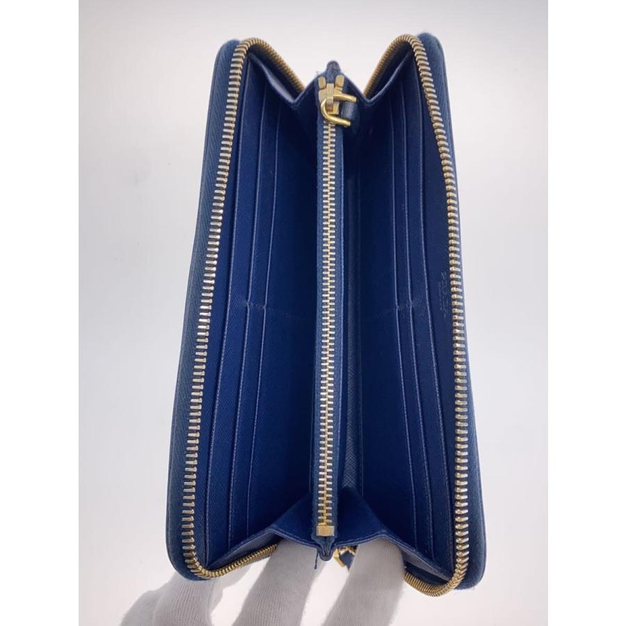 PRADA◇長財布/レザー/BLU/メンズ : セカンドストリートYahoo!店