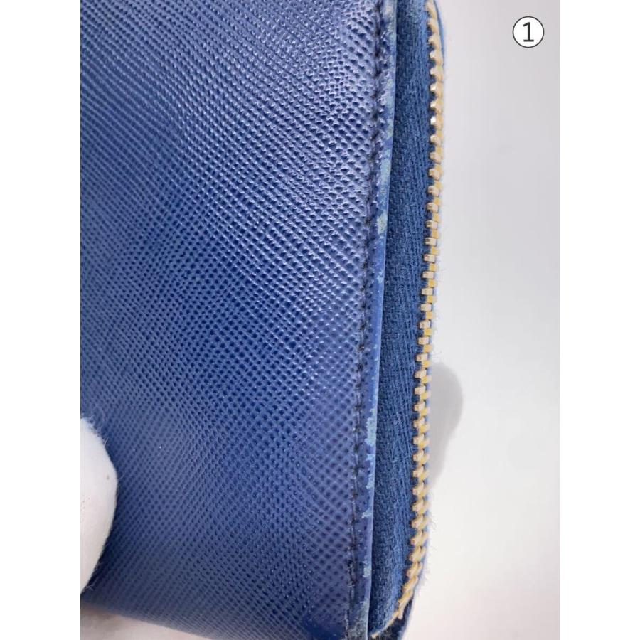PRADA◇長財布/レザー/BLU/メンズ : セカンドストリートYahoo!店