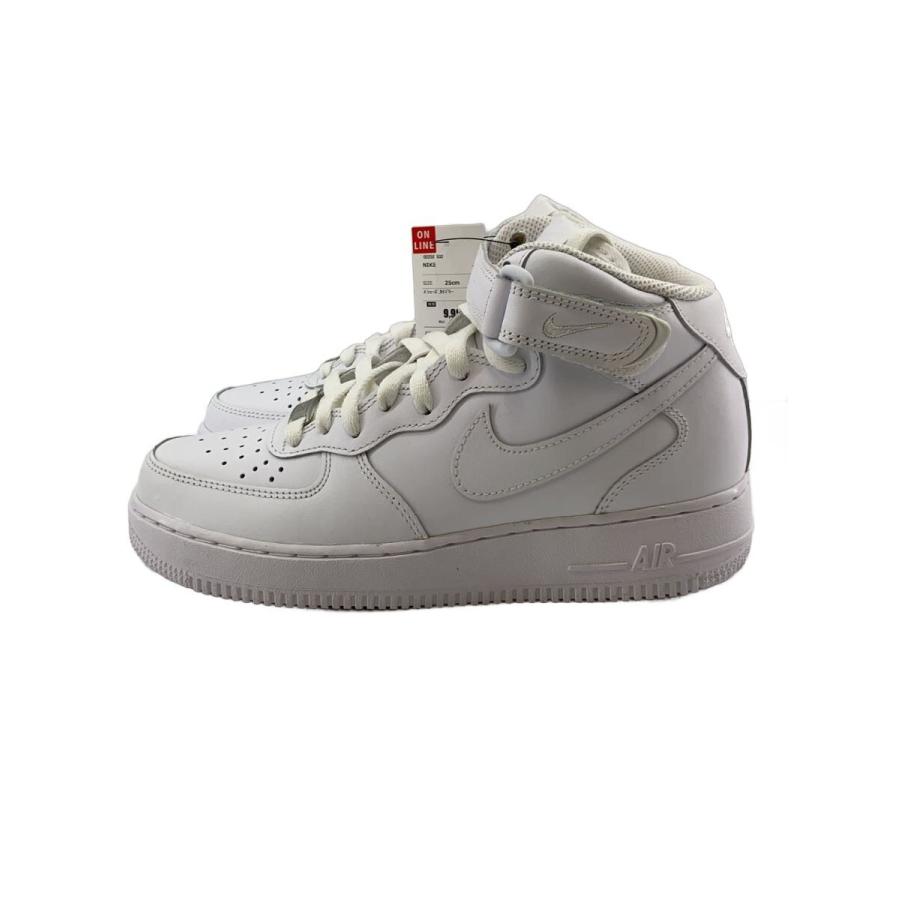 NIKE◇AIR FORCE 1 MID 07_エアフォース ミッド 07/25cm/WHT