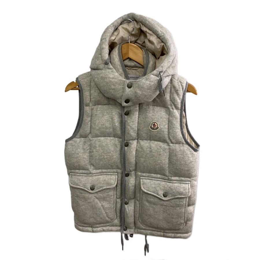 MONCLER◇ダウンベスト/--/--/SLV/無地/102-091-84220-00 800787