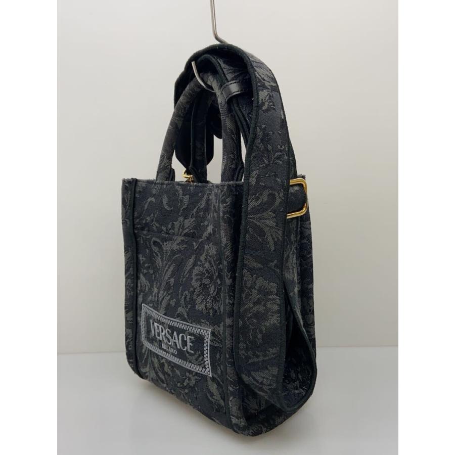 VERSACE◆トートバッグ/--/BLK/総柄/1011565 1A09741の画像
