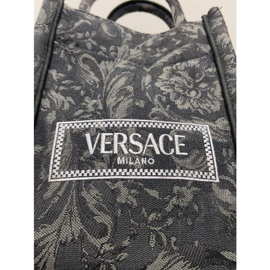 VERSACE◆トートバッグ/--/BLK/総柄/1011565 1A09741の画像