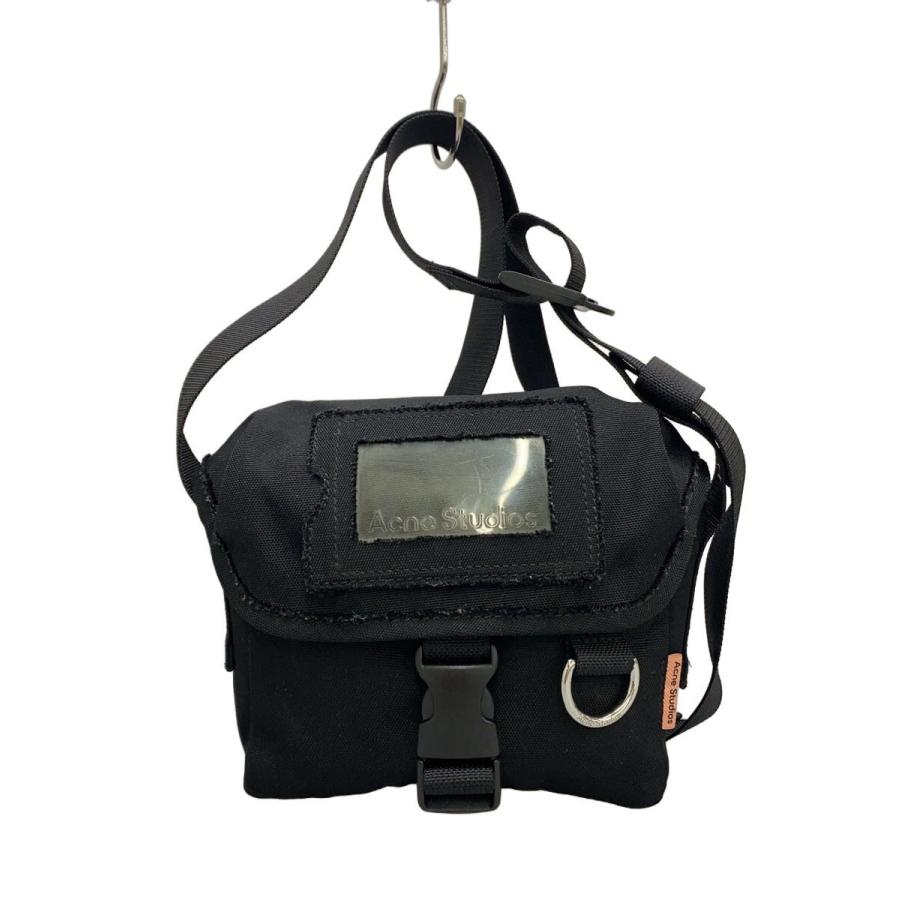 Acne Studios(Acne)◇ショルダーバッグ/ポリエステル/BLK/無地/FN-UX