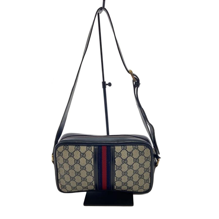 GUCCI◇ショルダーバッグ/PVC/NVY/総柄 : セカンドストリートYahoo!店