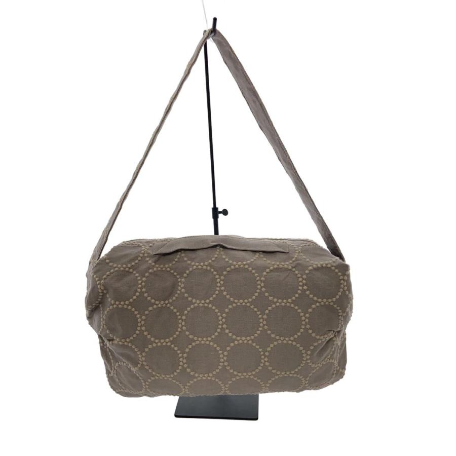 mina perhonen◇ショルダーバッグ/リネン/GRY/総柄/zs9989 : セカンド