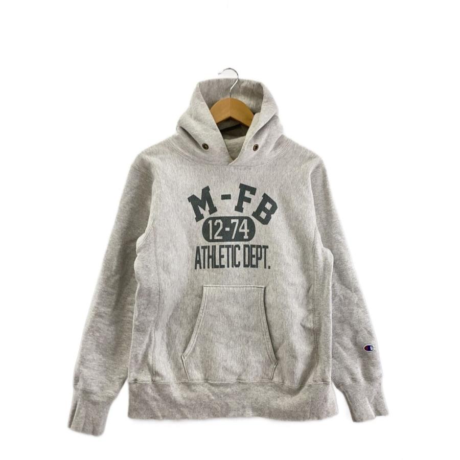 Champion◇赤単色タグ/REVERSE WEAVE/USA製/復刻/パーカー/L/コットン