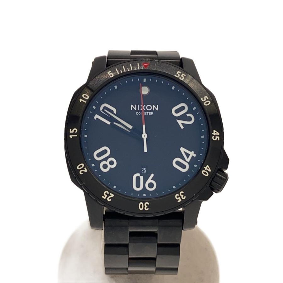 NIXON/ニクソン/クォーツ腕時計/アナログ/BLK/BLK// クロノグラフ