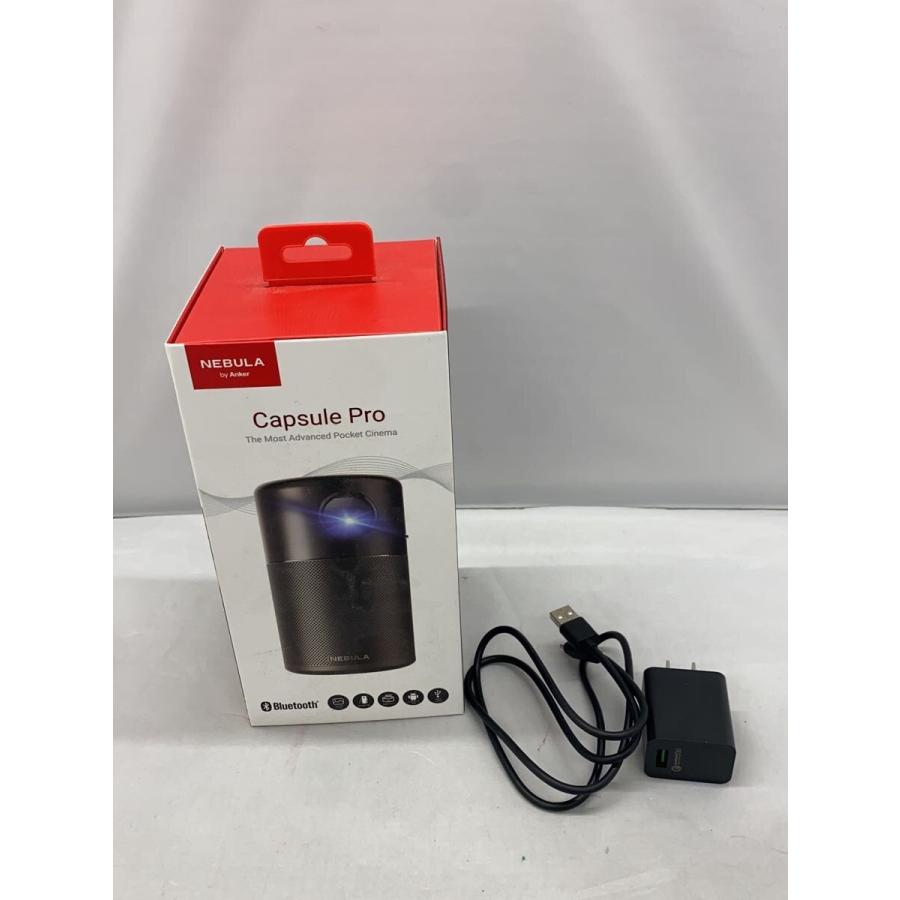 値下げ‼️NEBULA ブラックプロジェクター 本体 ANKER◇プロジェクター Nebula Capsule Pro D4111N11 [ブラック